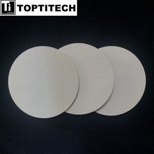 Disc poros din oțel inoxidabil de 6,6 mm grosime de 10 microni pentru reducerea zgomotului